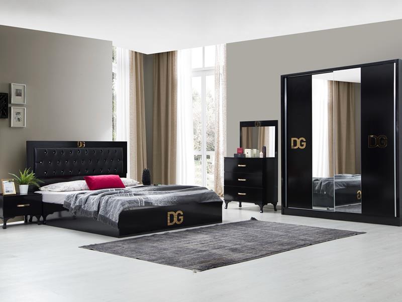 D&G Siyah Yatak Odası Takımı