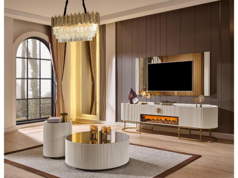 Gucci Ekru Gold Tv Ünitesi