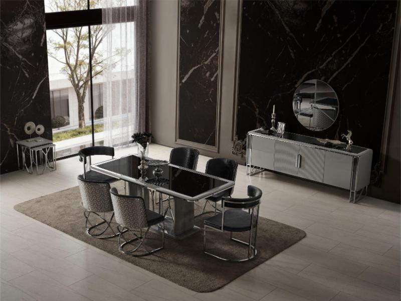 Solo Gri Yemek Odası