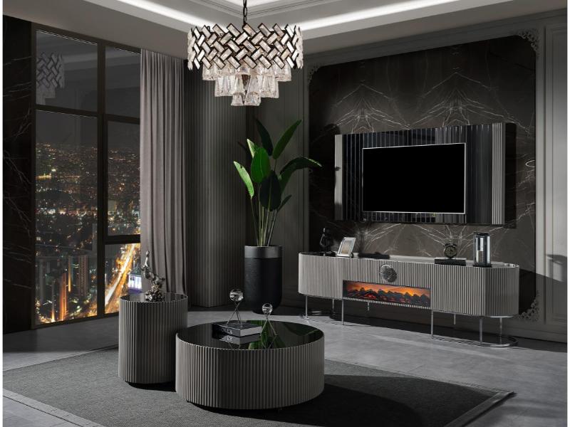 Gucci Duman Gri Tv Ünitesi