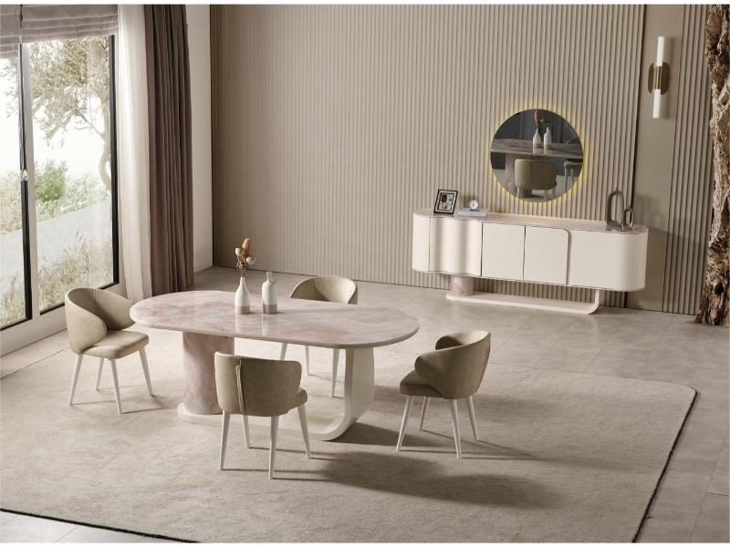 Puffy Yemek Odası Takımı