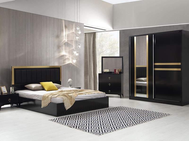 Rüya Siyah Yatak Odası Takımı