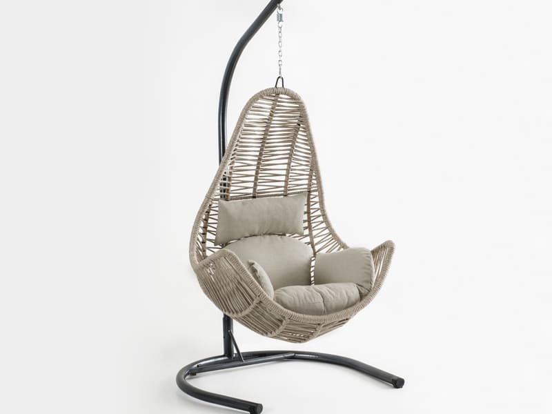Zen Krem Rattan Krem Kumaş Salıncak