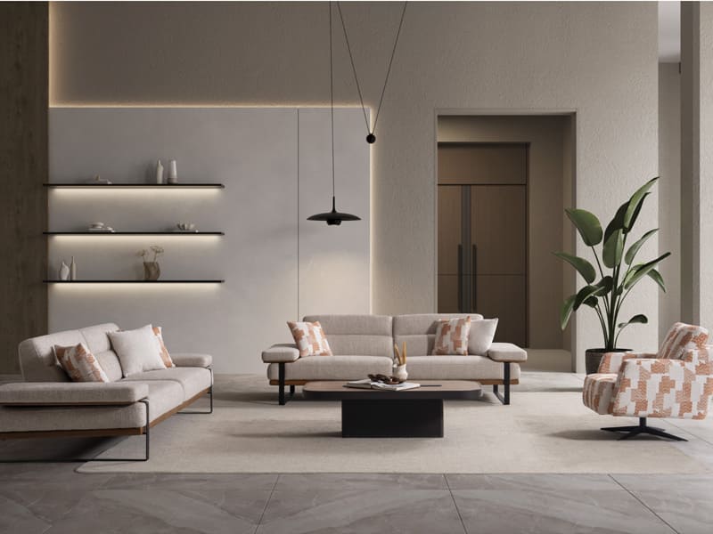 Lavinia Krem Koltuk Takımı