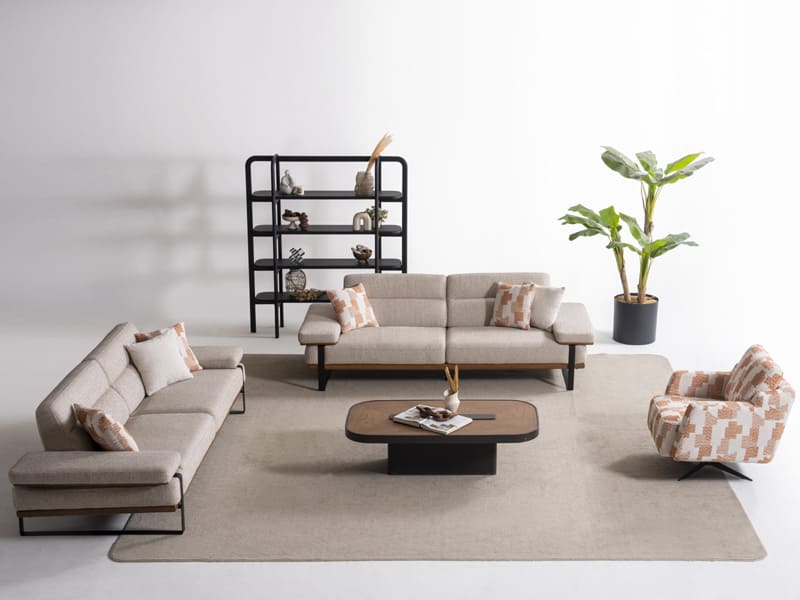 Lavinia Krem Koltuk Takımı