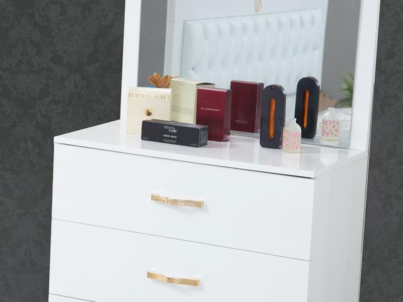 New Versac Beyaz Yatak Odası Takımı