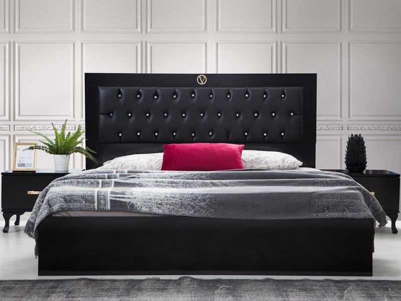 New Versac Siyah Yatak Odası Takımı