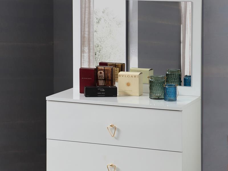 Rüya Beyaz Yatak Odası Takımı