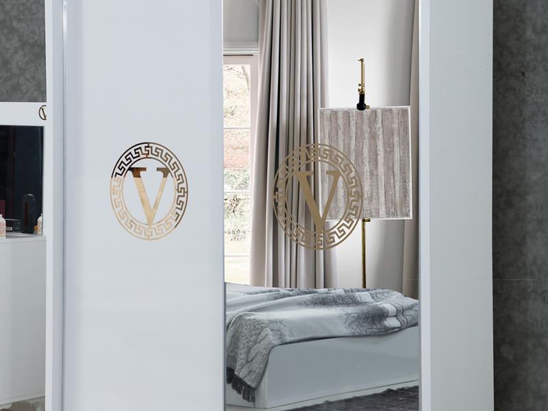 Versac Beyaz Yatak Odası Takımı