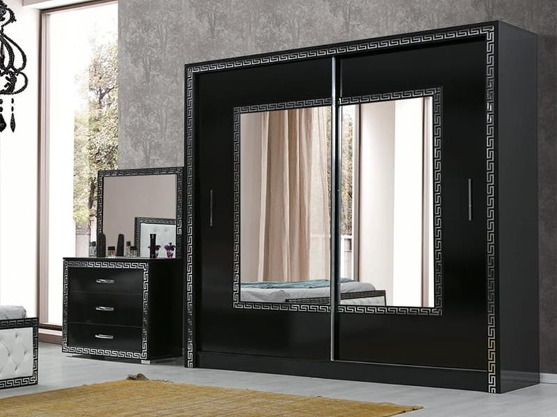 Versac Siyah Yatak Odası Takımı