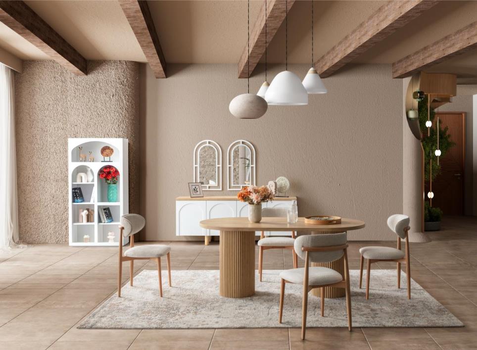 Siena Beyaz Yemek Odası