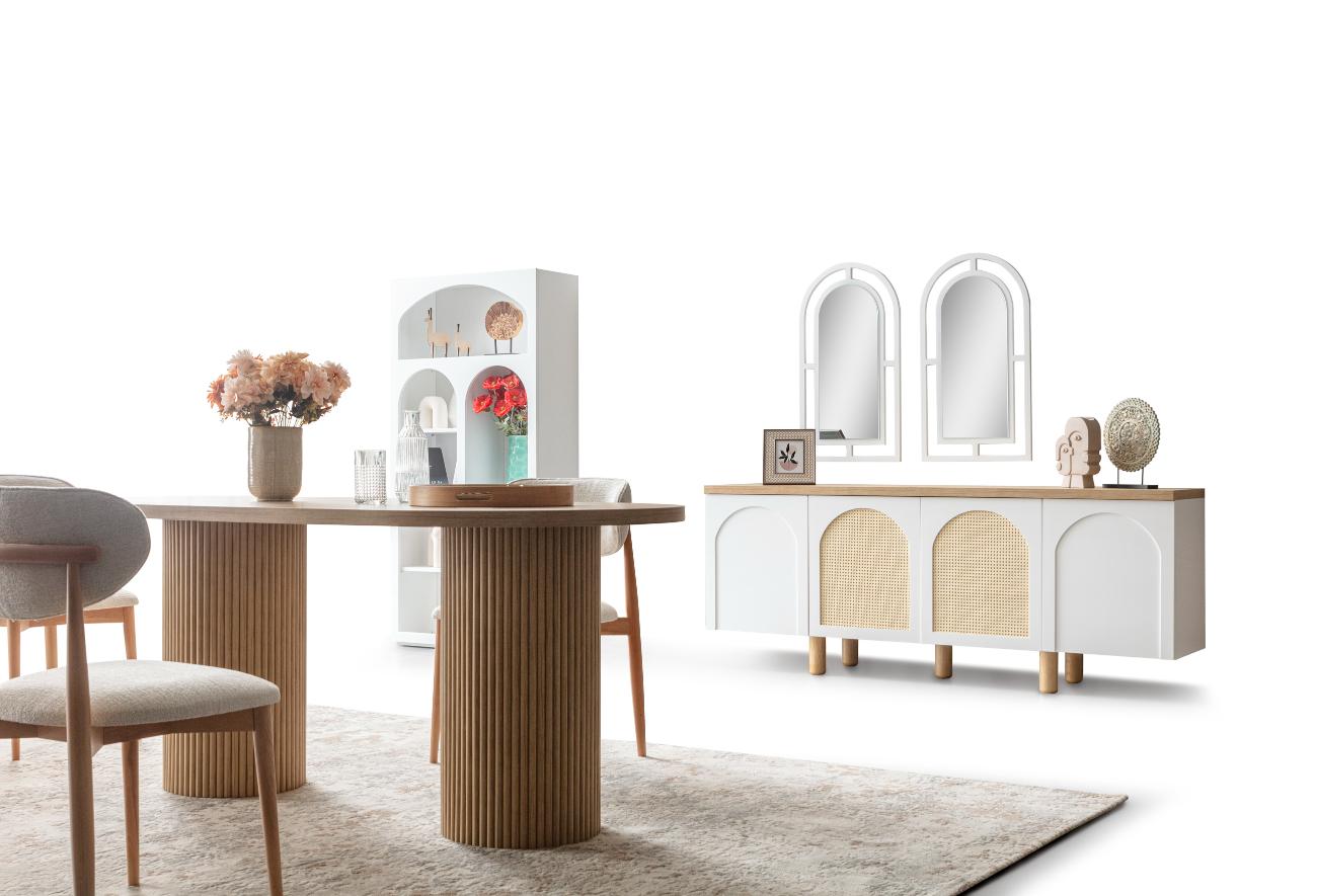 Siena Beyaz Yemek Odası