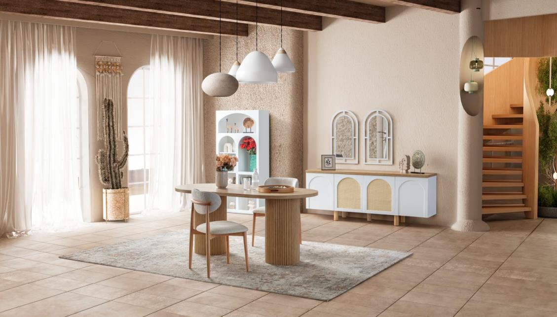 Siena Beyaz Yemek Odası