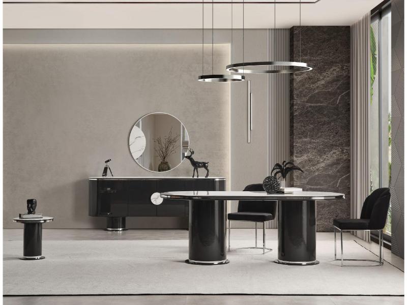 Cartier Antrasit Yemek Salonu