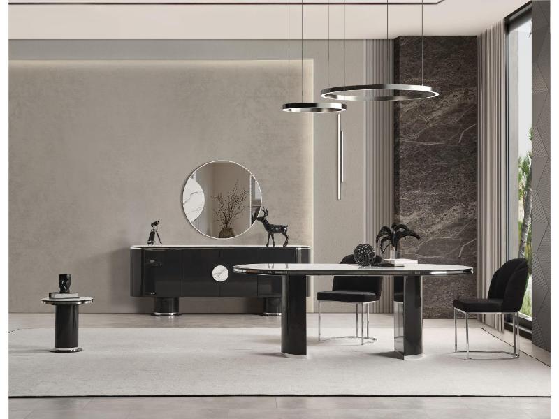 Cartier Antrasit Yemek Salonu