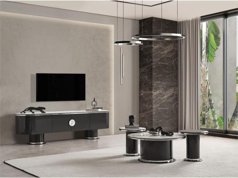 Cartier Antrasit Orta Sehpa