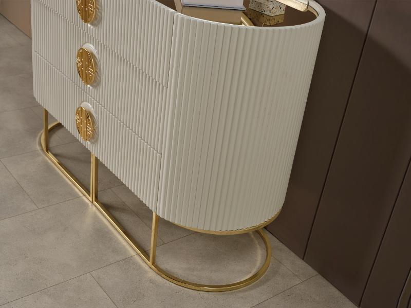 Gucci Capucino siyah cam gold metal Yatak Odası Takımı