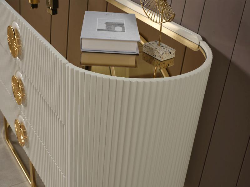 Gucci Capucino siyah cam gold metal Yatak Odası Takımı