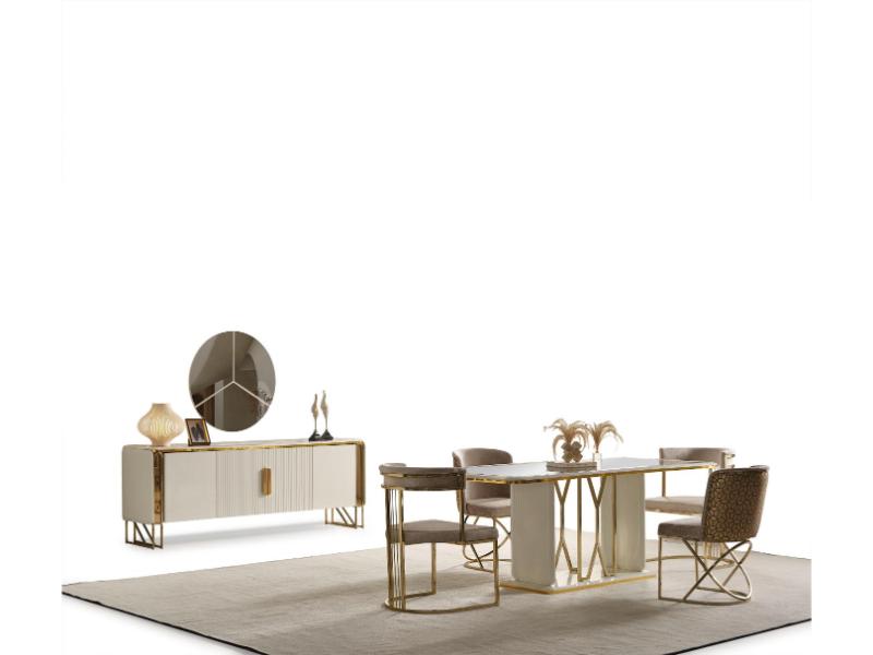 Solo Ekru Yemek Odası 