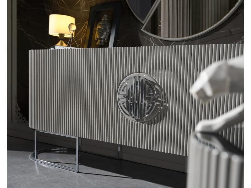 Gucci Duman Gri Yemek Odası Takımı