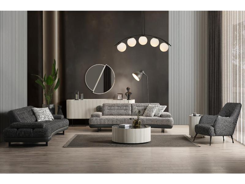 Gucci Ekru Siyah Serisi Koltuk Takımı