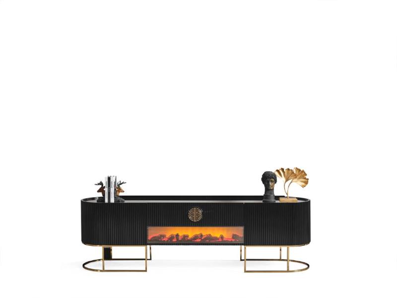 Gucci Siyah Gold Tv Ünitesi