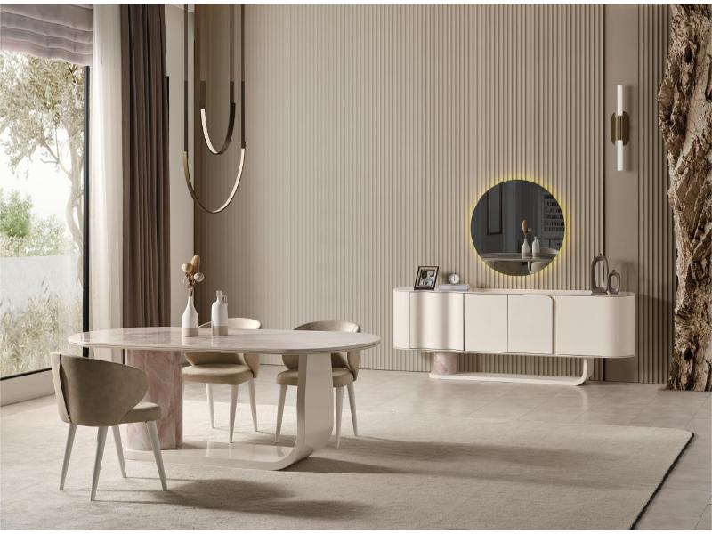 Puffy Yemek Odası Takımı