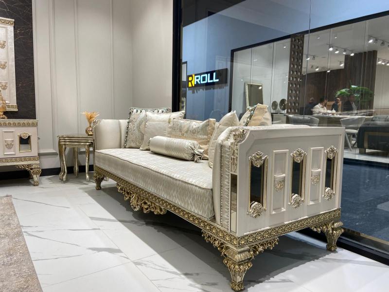 Luxury Classic Venedik Krem Koltuk Takımı