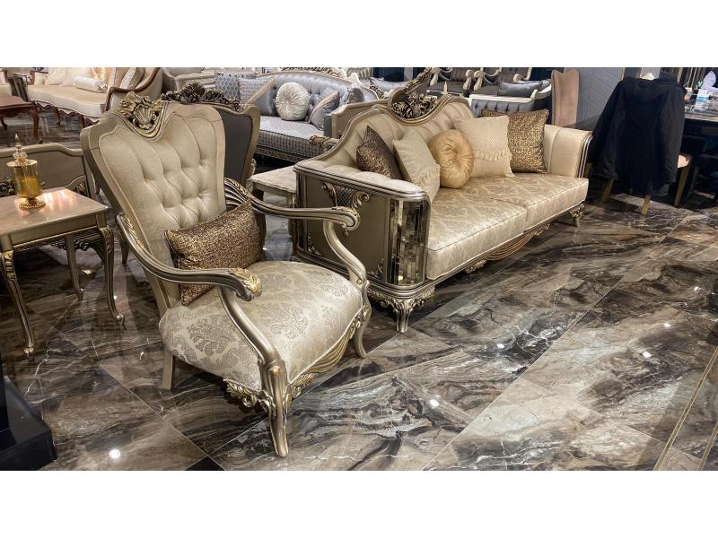 Luxury Classic Yakut Koltuk Takımı