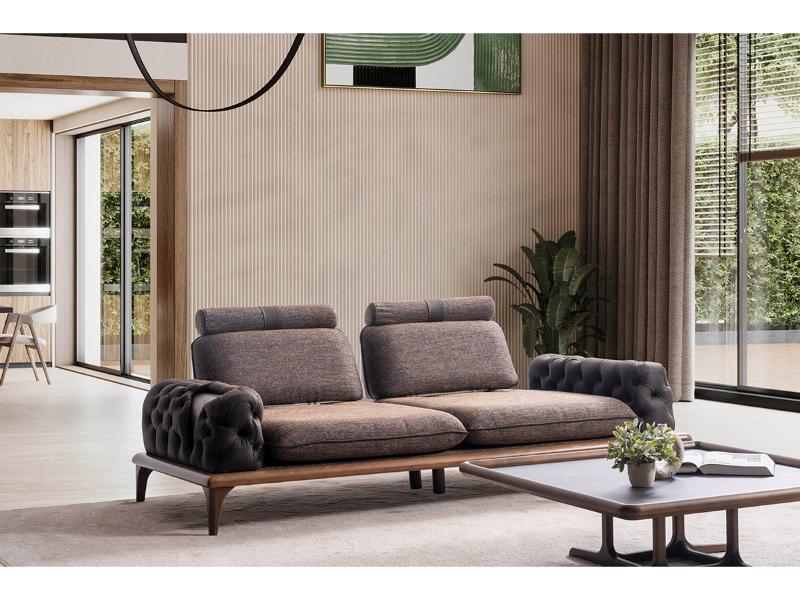 Pisa Ahşap Ayaklı Koltuk Takımı