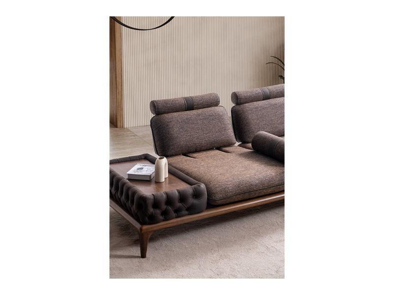 Pisa Ahşap Ayaklı Koltuk Takımı