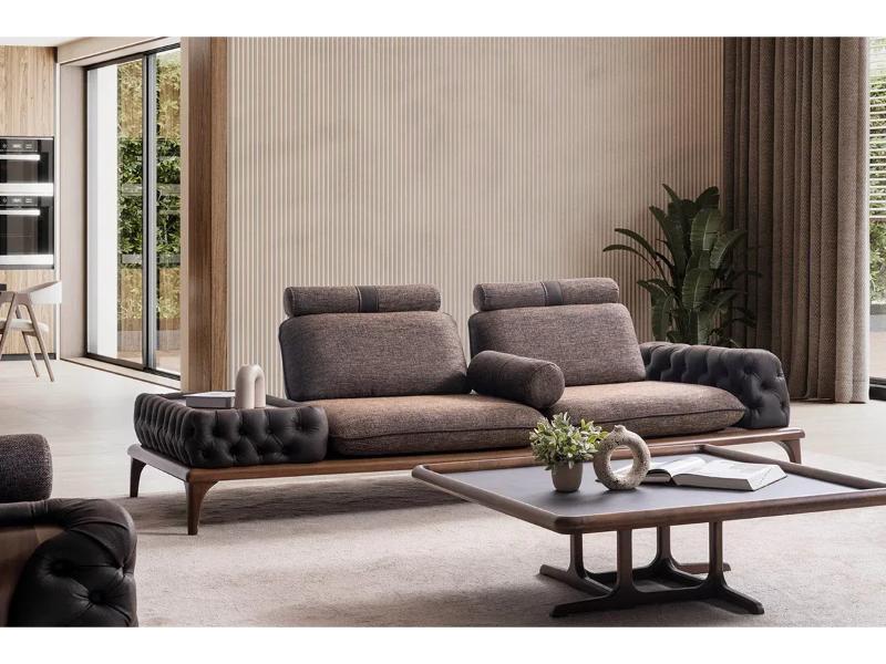 Pisa Ahşap Ayaklı Koltuk Takımı