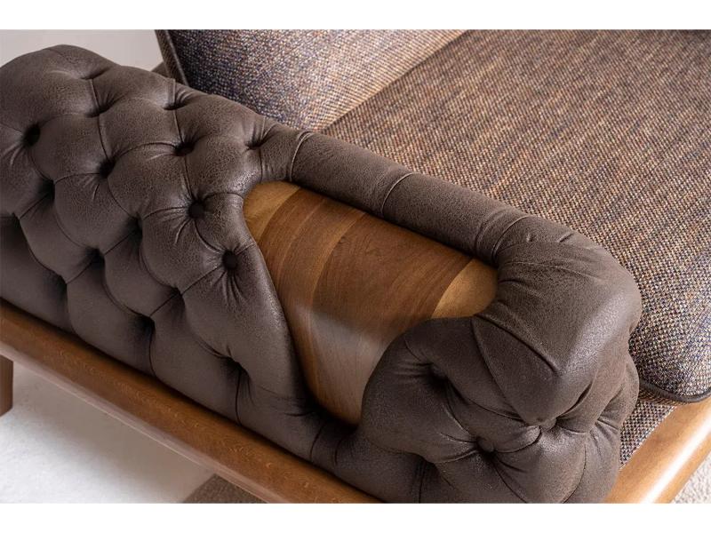 Pisa Ahşap Ayaklı Koltuk Takımı