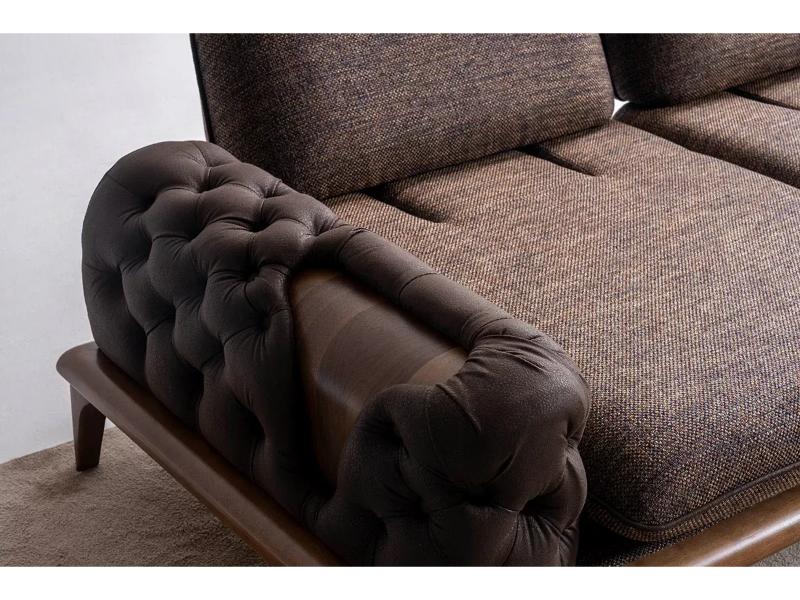 Pisa Ahşap Ayaklı Koltuk Takımı