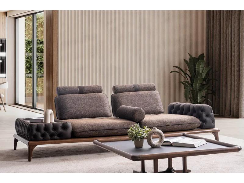 Pisa Ahşap Ayaklı Koltuk Takımı