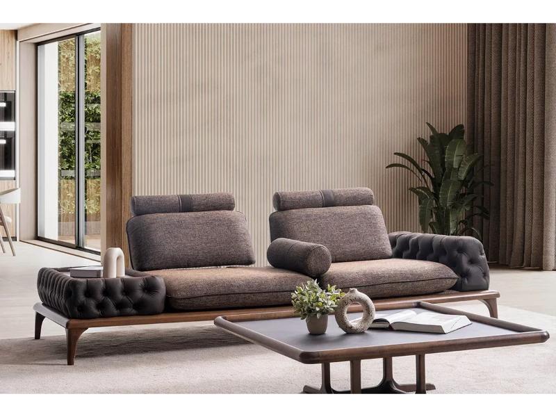 Pisa Ahşap Ayaklı Koltuk Takımı